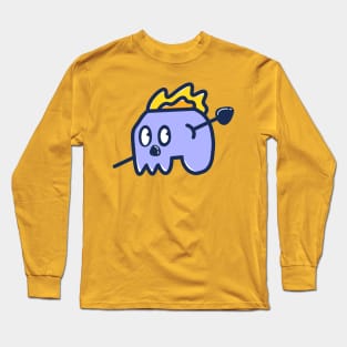 Skull head doodle Long Sleeve T-Shirt